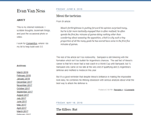 Tablet Screenshot of evanvanness.com